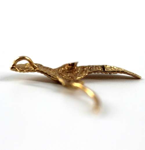 14CT YELLOW GOLD SWALLOW BIRD