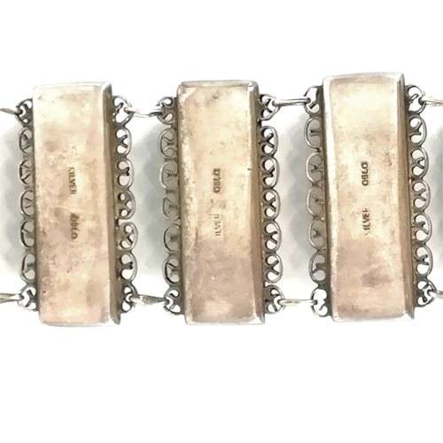 SILVER GEM STONE BRACELET