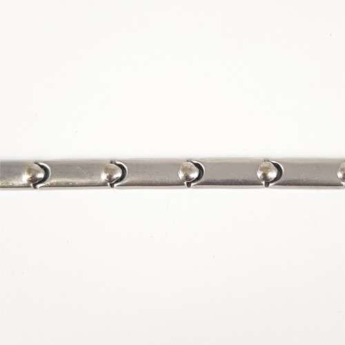 9ct White Gold Mens Bracelet