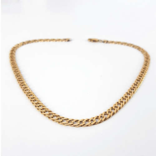 9ct Yellow Gold Double Curb Link Chain