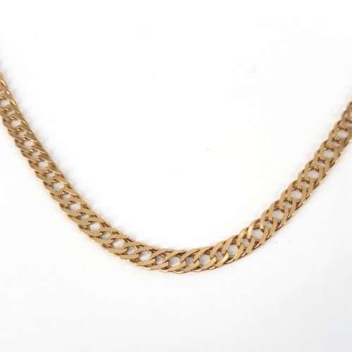 9ct Yellow Gold Double Curb Link Chain