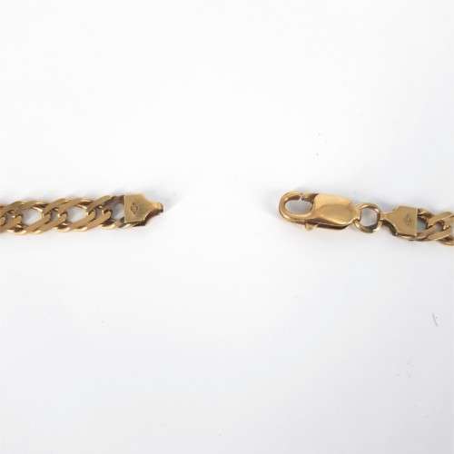 9ct Yellow Gold Double Curb Link Chain