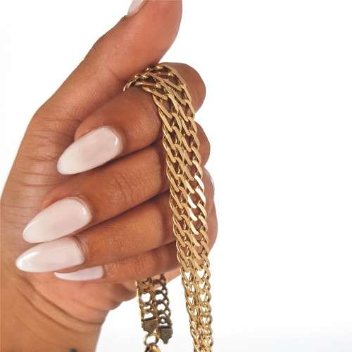9ct Yellow Gold Double Curb Link Chain