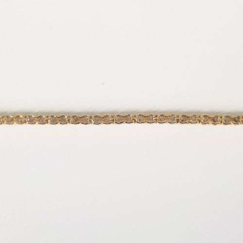 14CT YELLOW GOLD CUBIC ZIRCONIA TENNIS BRACELET