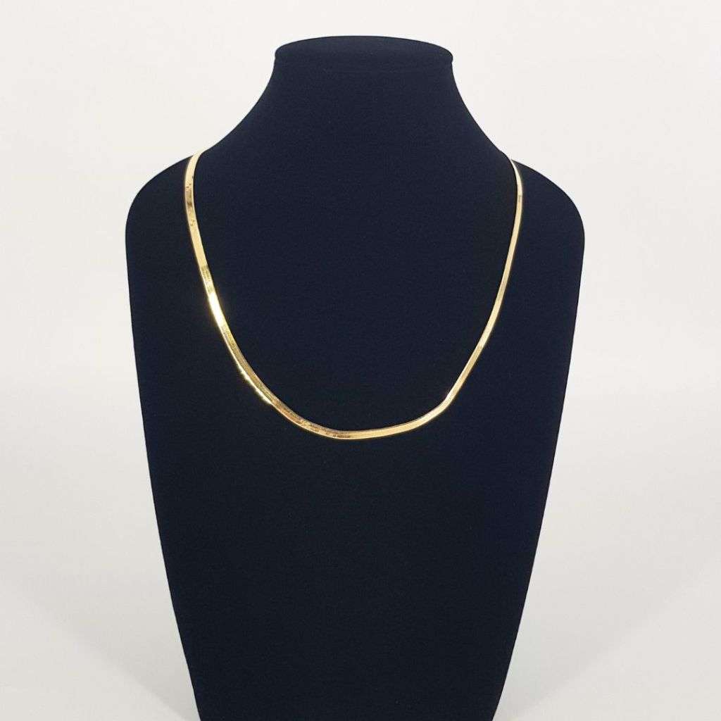 14CT YELLOW GOLD HERRINGBONE LINK CHAIN