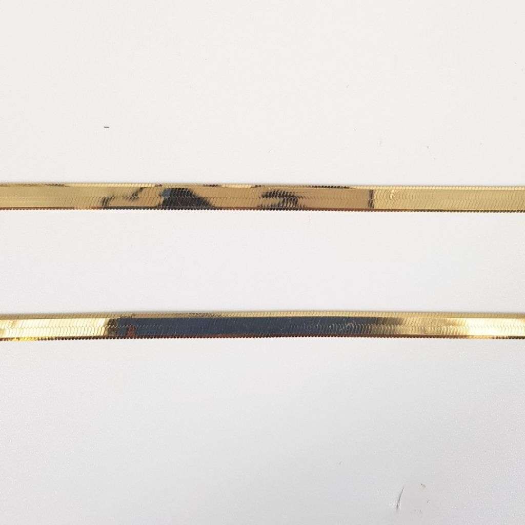 14CT YELLOW GOLD HERRINGBONE LINK CHAIN