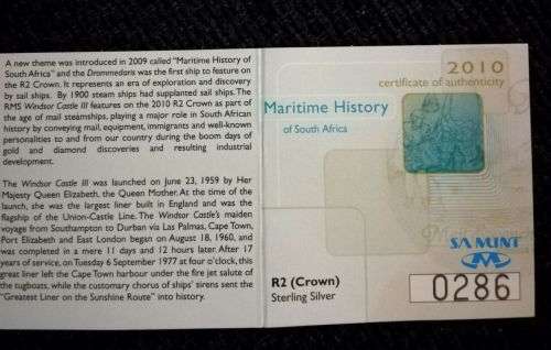 2010 R2 (Crown), Maritime History