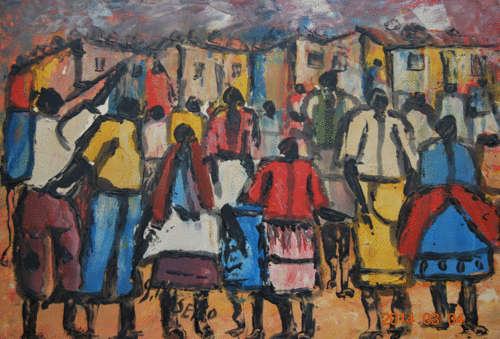 JOE MASEKO Oil Painting "GOINGHOME"