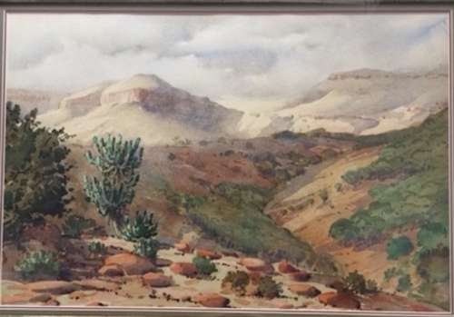 NILS ANDERSEN "BEAUTIFUL WATERCOLOUR LANDSCAPE"