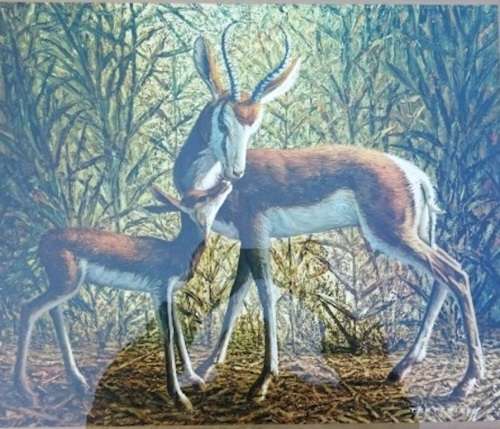 Vladimir Thretchikoff "Mother & Child " Print,  Signed in Pencil "