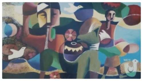 Martin Tose `So Shall Be` Oil on Board