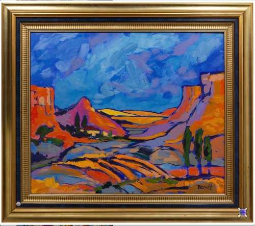 Cornelius Bosch "Abstract Drankensberg Mountains" Big Painting