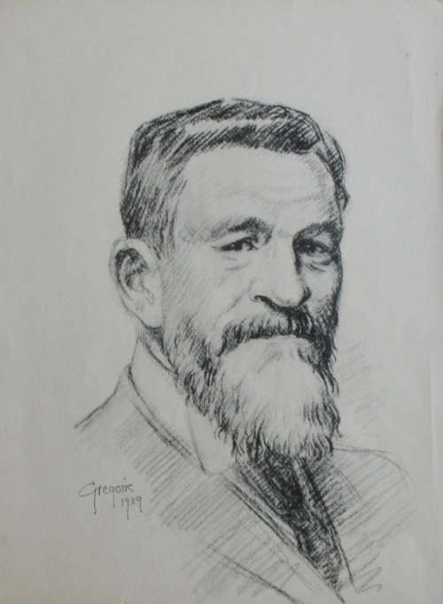 Gregoire Boonzaier  "Signed Lithograph Gen. Christiaan De Wet"