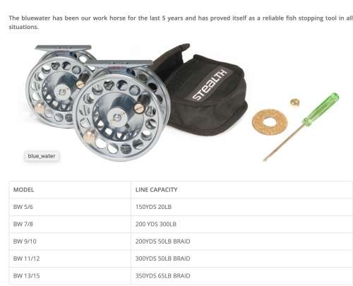Stealth Bluewater Fly Fishing Reel WT 13/15
