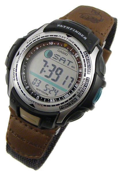 CASIO PATHFINDER mens watch - Fishing Timer/Moon Phase/Sunrise/Sunset - Brand New