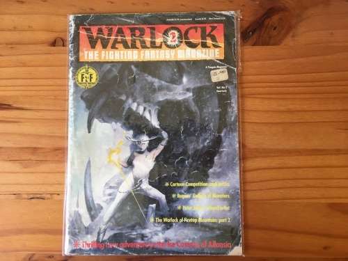 Warlock 2 The Fighting Fantasy Magazine Vol 1 No 2 Rate: GD-