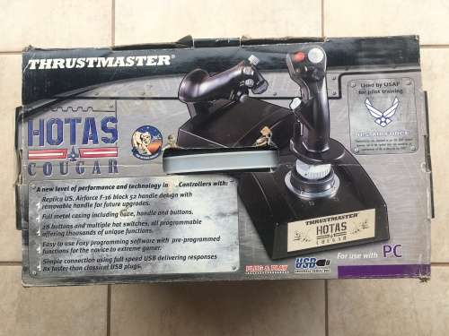 Thrustmaster Hotas Couger PC Flight Set.