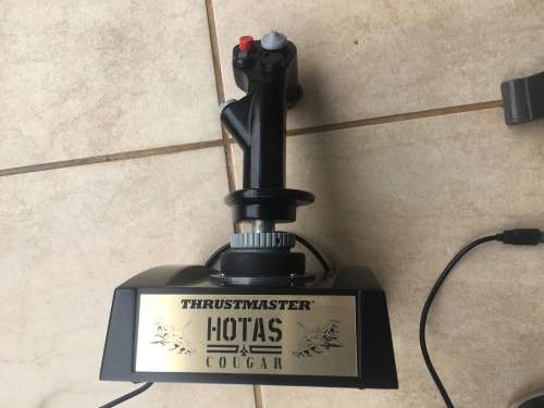 Thrustmaster Hotas Couger PC Flight Set.