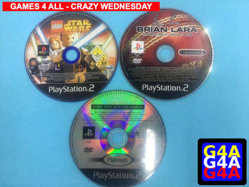 3 PS2 Games - DISK ONLY!
