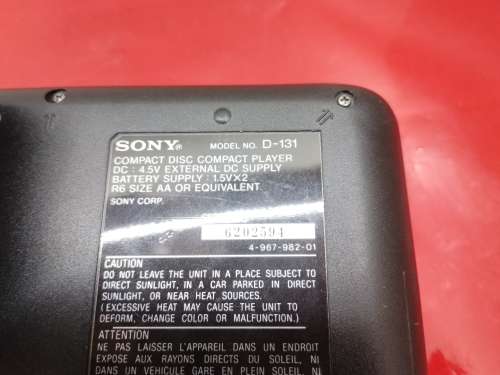 Sony Discern D-131 - WORKING 100% with BOOKLET