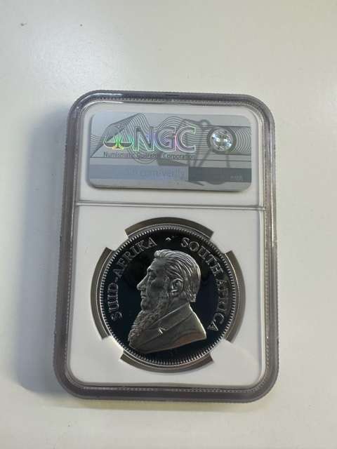 2020 SILVER KRUGERRAND 1oz LEOPARD PRIVY NGC PF69 ULTRA CAMEO