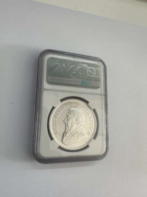 2021 SILVER KRUGERRAND 1oz NGC MS70 ED HARBUZ SIGNED FIRST DAY OF ISSUE
