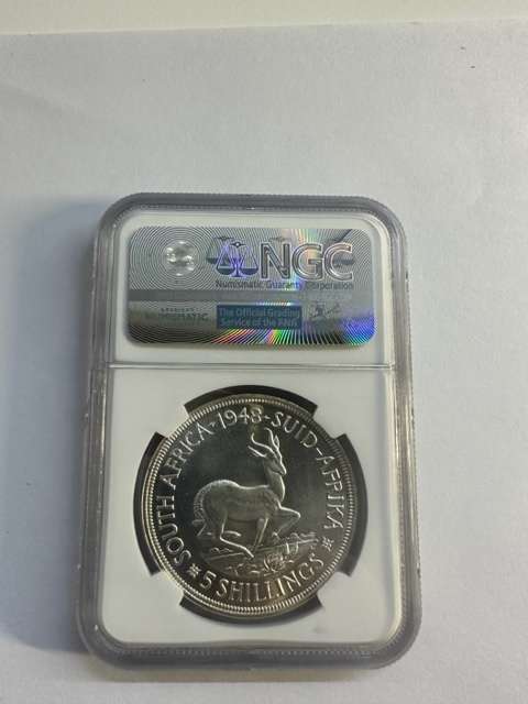 1948 5 Shilling NGC PL67