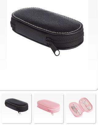 Manicure Set in Pouch* 2 COLORS TO CHOOSE FROM* PINK OR BLACK ONLY ONE ON AUCTION*