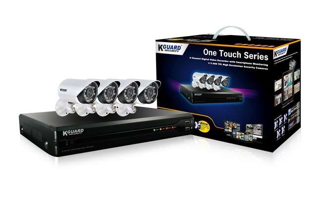 KGUARD COMBO CCTV 8 Channel DVR + 4 IR CAMERAS (H.264) 600TVL - On Special