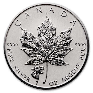 ### Canadian Maple leaf Silver 1 ounce BU coins ###