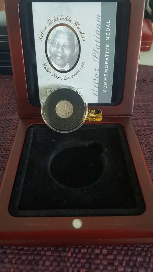 ###Nelson Mandela Platinum 1/10th Oz coin###Black Friday Special