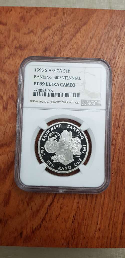 ###1993 Protea Banking PF69 Silver R1 Coin### High Grade