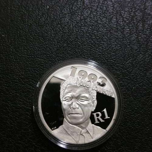###2007 Mandela Protea Silver R1 coin###no box and certificate