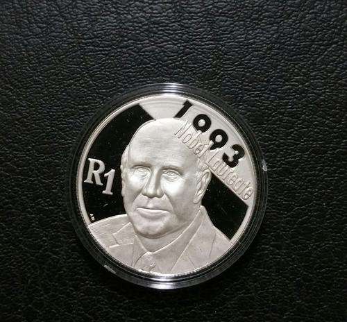 ###2007 Protea De Klerk R1 Silver coin###No box and certificate