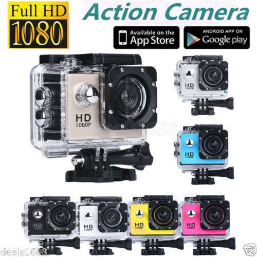 Full HD 1080P Sports DV Action Waterproof Camcorder