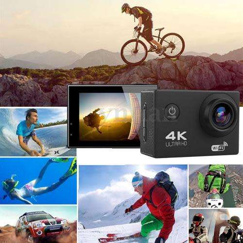 WiFi 4K Ultra HD H.264 1080P Car Helmet Camcorder Sports DV Action Waterproof Camera