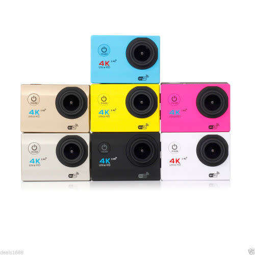 WiFi 4K Ultra HD 1080P Car Helmet Camcorder Sports DV Action Waterproof Camera