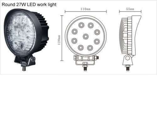 Round Car Spotlight 27W LED