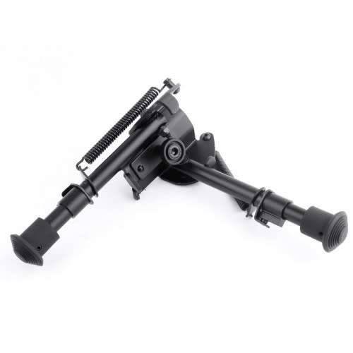 5 level Adjustable Spring Return Tactical Sniper Hunting Rifle Bipod Sling Mount