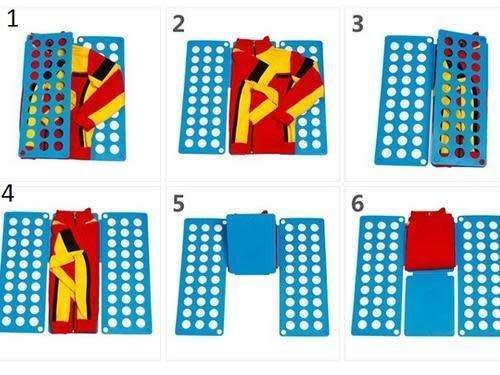 Magic Flip Fold Folding Board Adult Clothes Folder Shirt Pant Laundry Organizer