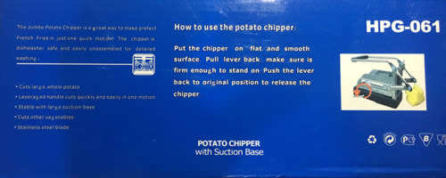 Potato Chipper Stainless Steel Vegetable Slicer French Fry Cutter Chopper Chips Tools