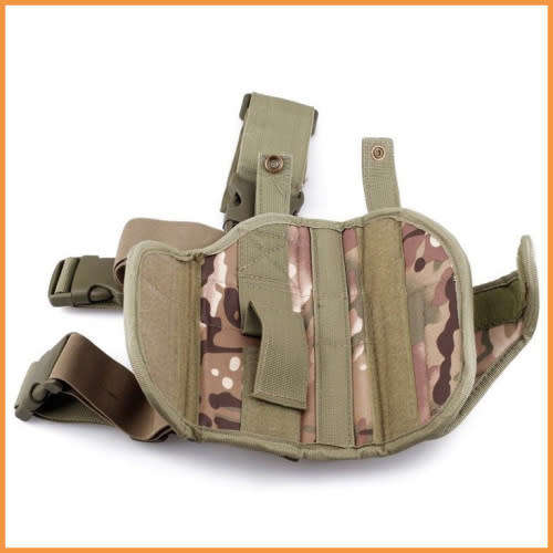 Outdoor Hunting Tactical Holster Puttee Nylon Holster Quick Release Buckle Pouch