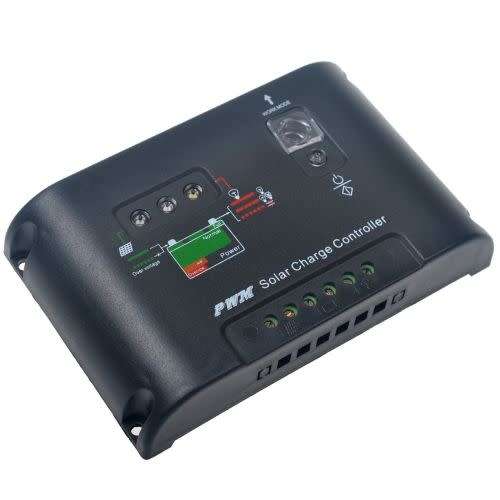 Solar Charge Controller PWM Battery Regulator 12V/24V 20A Light&Timer Charger