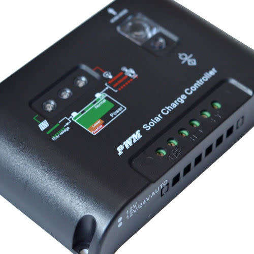 Solar Charge Controller PWM Battery Regulator 12V/24V 20A Light&Timer Charger