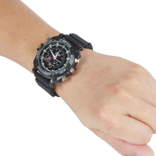 DVR Waterproof 1080P Spy Hidden Watch Camera Night Vision Camcorder