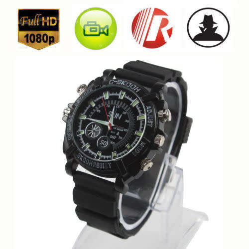 DVR Waterproof 1080P Spy Hidden Watch Camera Night Vision Camcorder