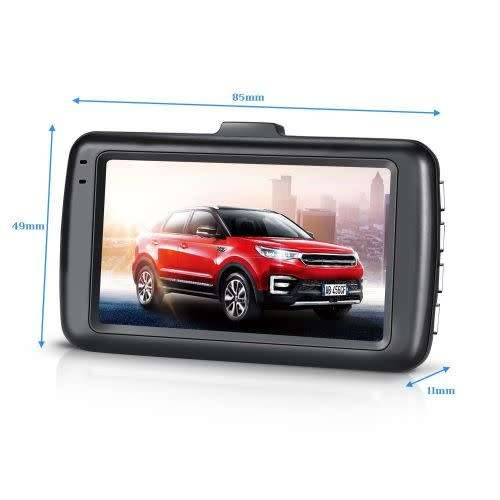 4'' IPS 1080p Full HD Vehicle Blackbox DVR With Dual Camera Lens
