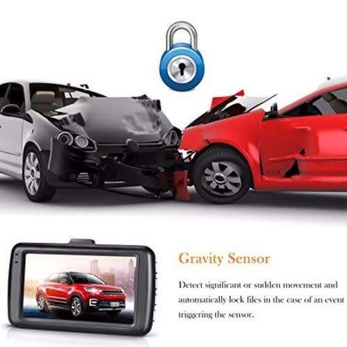 4'' IPS 1080p Full HD Vehicle Blackbox DVR With Dual Camera Lens