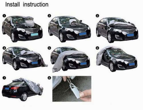 Car Cover SUN UV Rain Resistant Protection Waterproof