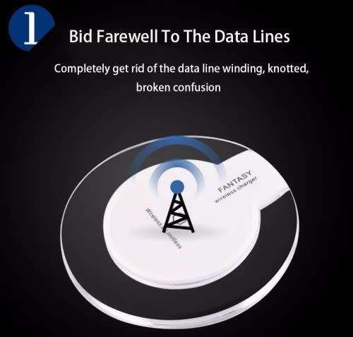 Fantasy Clear Qi Wireless Charger Charging Pad Mat For Samsung Note 8